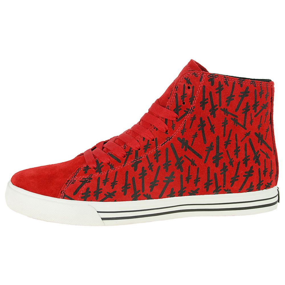 Baskets Montantes Supra Thunder High Rouge Red Deathwish Homme | GPL-90759054